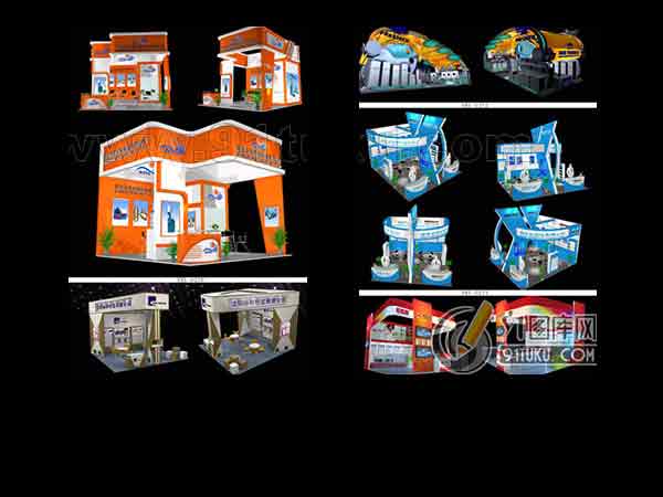 Booth exhibition 3d free download