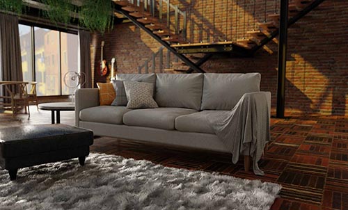indivi sofa replica 3d model obj fbx blend