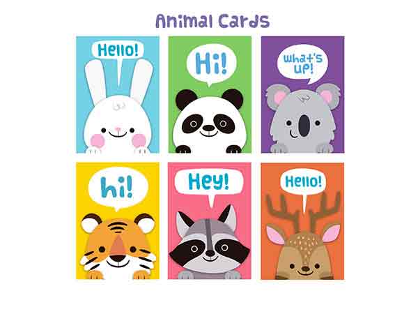 Lovely animals cards